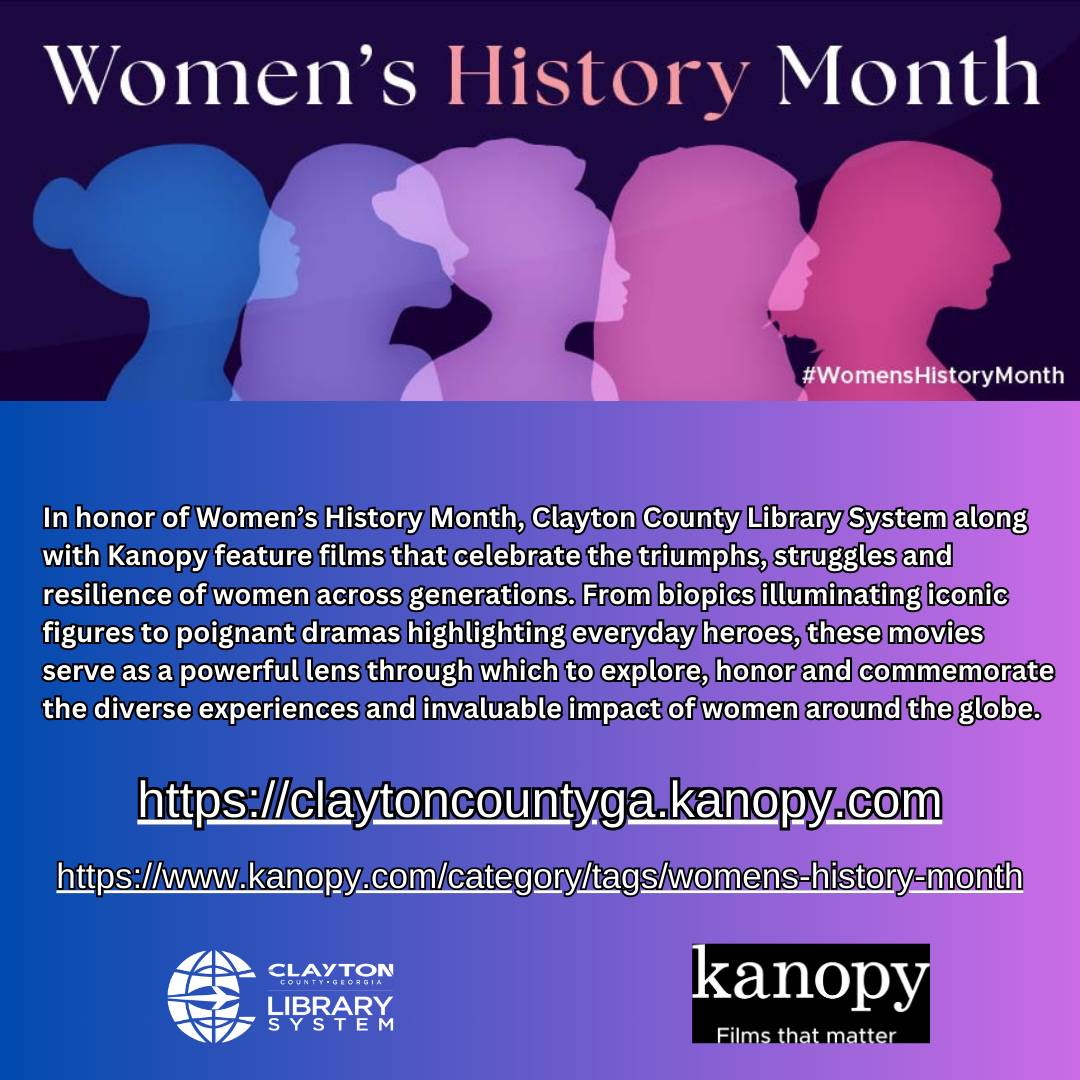 Kanopy Women’s History Month 2024 Thumbnail  - Copy